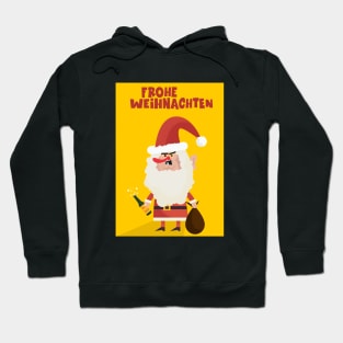 Drunk funny Santa Claus Postcard Hoodie